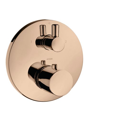 AXOR-HG-AXOR-Uno-Thermostat-Unterputz-mit-Ab-und-Umstellventil-Polished-Red-Gold-38720300 gallery number 1